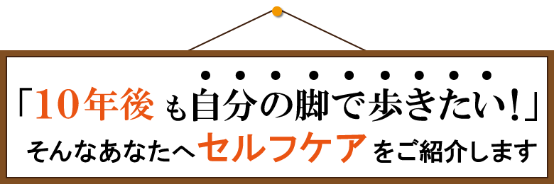 １０年後も歩きたい